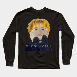 Mylène Farmer 80s Long Sleeve T-Shirt